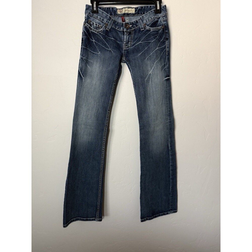 BKE Stella Bootcut Jeans Low Rise Medium Wash Stretch Denim Size 28 x 32 Y2K